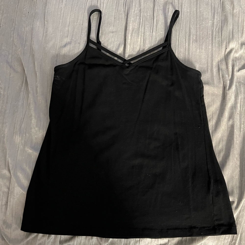 Black tank top